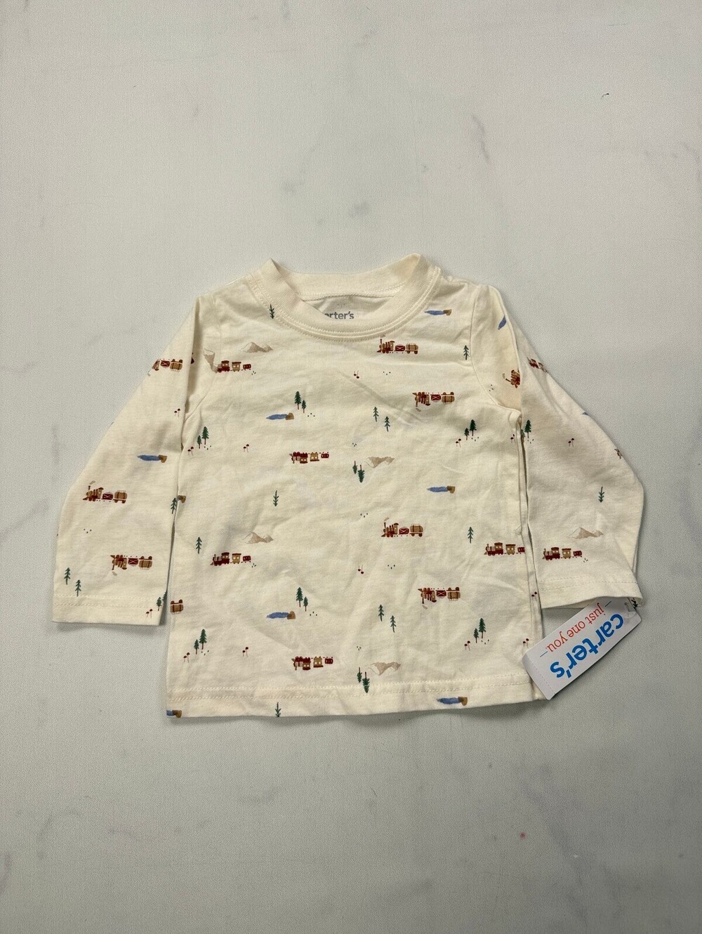 Carter's Printed T Shirt Cream 2010s Closet Staple - Boys 9m